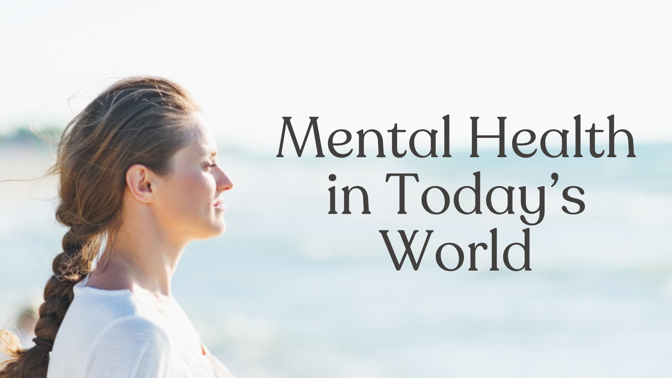 Woman peacefully looking toward the horizon, representing healthy brain function and mental wellness through healthy lifestyle habits.
